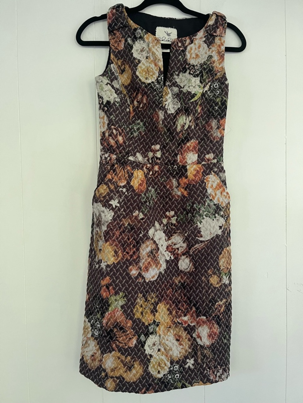 Anthropologie Tabitha Quilted Tema Dress Size 0